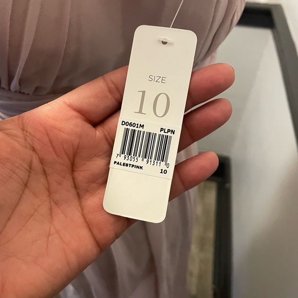 Bridesmaid Prom Formal Dress Mauve Pink One Shoulder - Picture 4 of 7